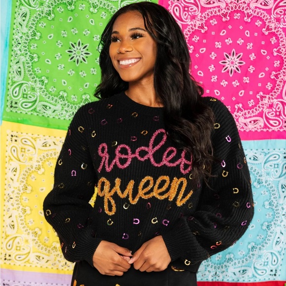 NWOT Queen of Sparkles Rodeo Queen Sweater - Picture 2 of 6